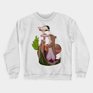 Squirrel and Bird Crewneck Sweatshirt